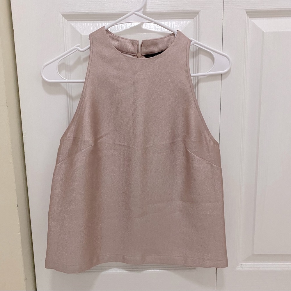 Zara dusty rose sleeveless top